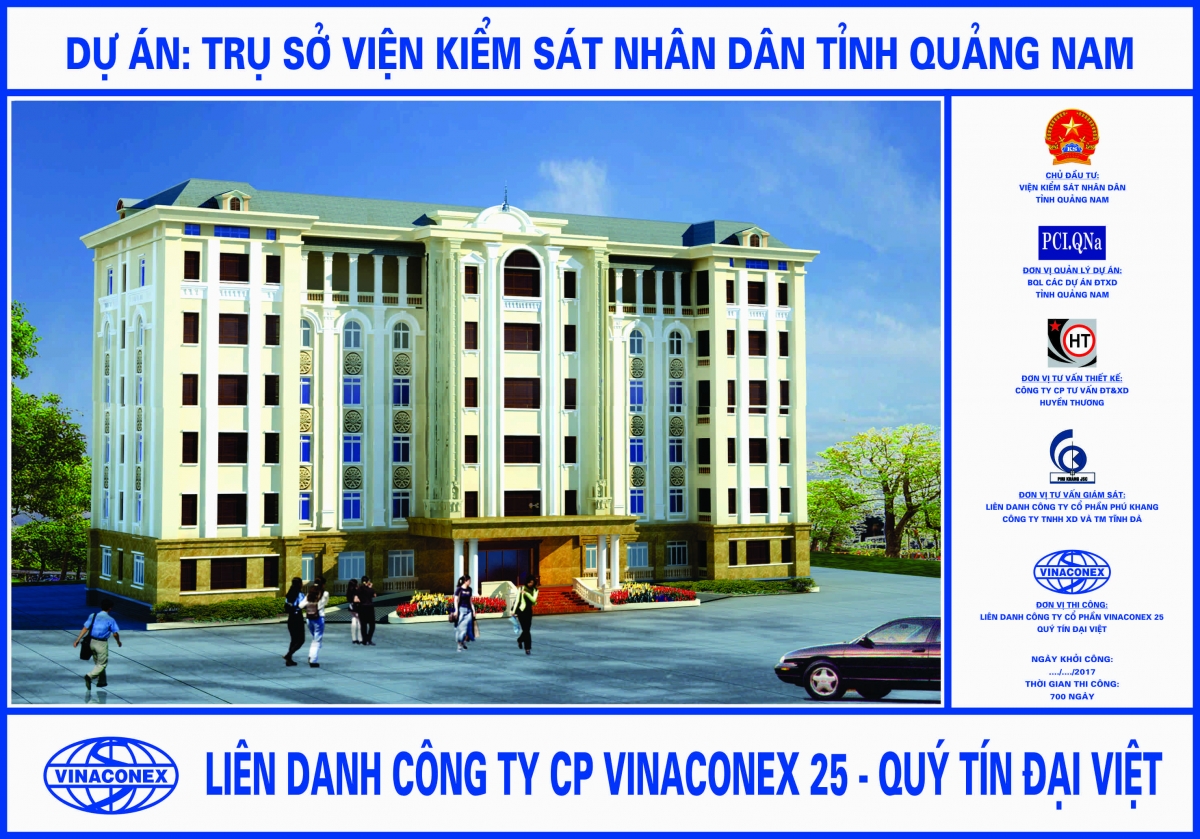 Công trình: Trụ sở Viện kiểm sát nhân dân tỉnh Quảng Nam